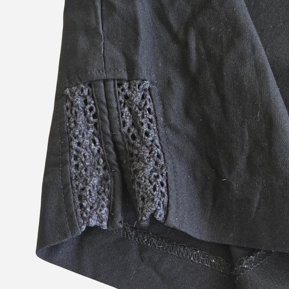 y2k black pedal pushers capri pants - Picture 2 of 5